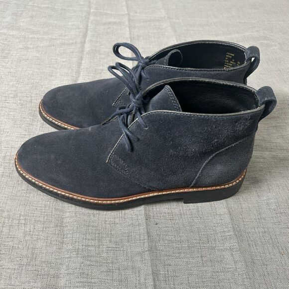 Mens COACH FG1048 Blue Suede Size 8.5 D Fashion Boots Chukka Lace main image 8